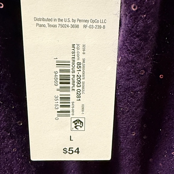 Liz Claiborne Purple Crew Neck Sweater - Picture 5 of 7